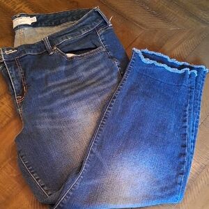 Torrid Dark Blue Ankle Jeans Boyfriend Fit